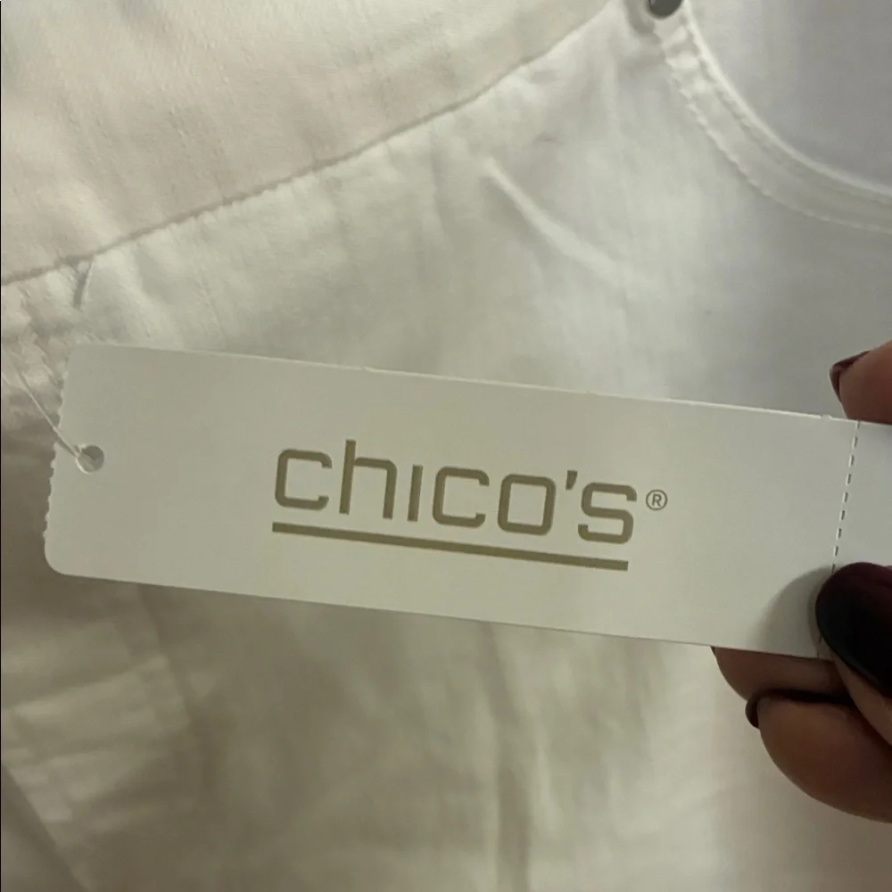 NWT Elegant Chico’s White Women's Skort in Sz 3-equivalent to a Sz 16 - Picture 6 of 9